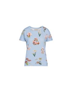 ESSENZA Ellen Annebella Zen blue Top short sleeve S