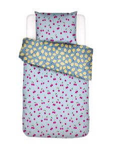 ESSENZA & CO Zesty cherry Iceblue Duvet cover 140 x 220 cm