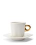 ESSENZA Sculpture Espresso cup & saucer Off white