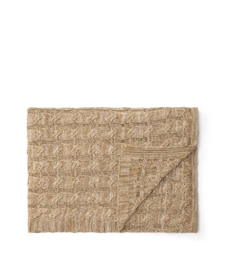 Marc O'Polo Ainaa Oak beige Plaid 150 x 200 cm