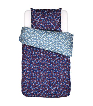 ESSENZA & CO Blooming Ballet marine blue Duvet cover 140 x 200 cm