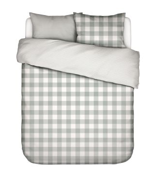 ESSENZA Chess Dusty green Duvet cover 200 x 200 cm