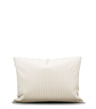 Marc O'Polo Classic fine stripe Dark Sand Pillowcase 40 x 40 cm