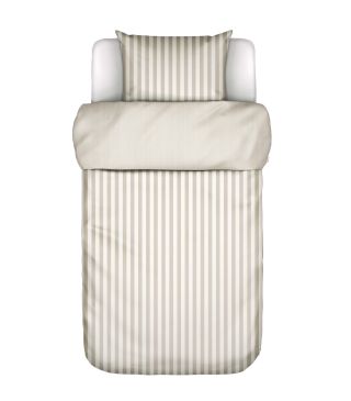 Marc O'Polo Classic Stripe Oatmeal Duvet cover 155 x 220 cm