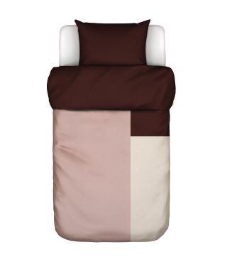Marc O'Polo Ewon Crimson Brown Duvet cover 140 x 200 cm