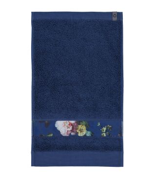 Essenza Fleur Blue Guest towel 30 x 50