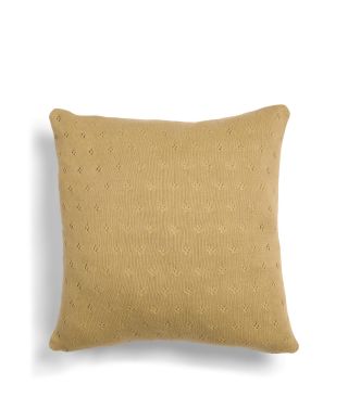 ESSENZA Knitted Ajour Yellow Cushion 30 x 50