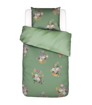 ESSENZA Laurine Shale green Duvet cover 155 x 220 cm