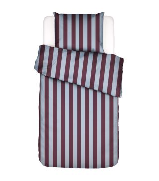 Essenza Minte Stripe Mauve wine - Ice blue  135 x 200