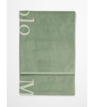 Marc O'Polo Statement Beach sage green Bath towel 100 x 180 cm