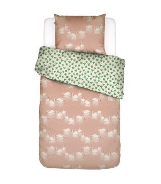ESSENZA & CO Swan lake Pink Duvet cover 140 x 200