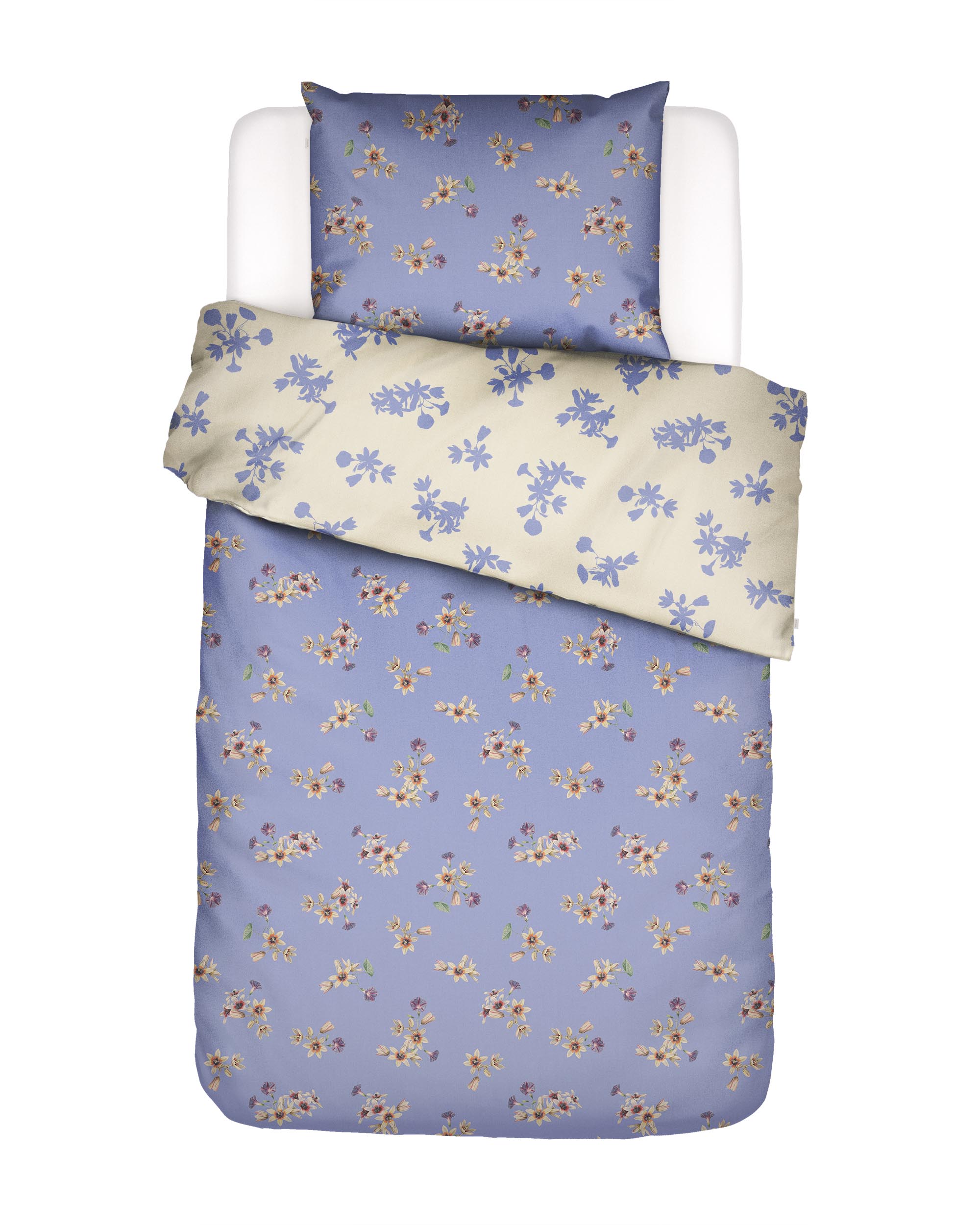 ESSENZA Fiora Lavender blue Dekbedovertrekset 140 x 220 cm