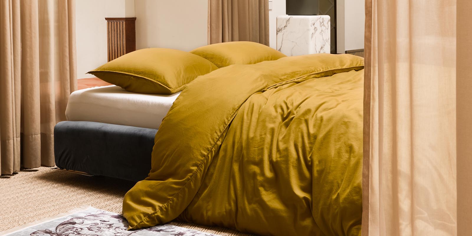 ESSENZA Minte Olive Duvet cover 200 x 200