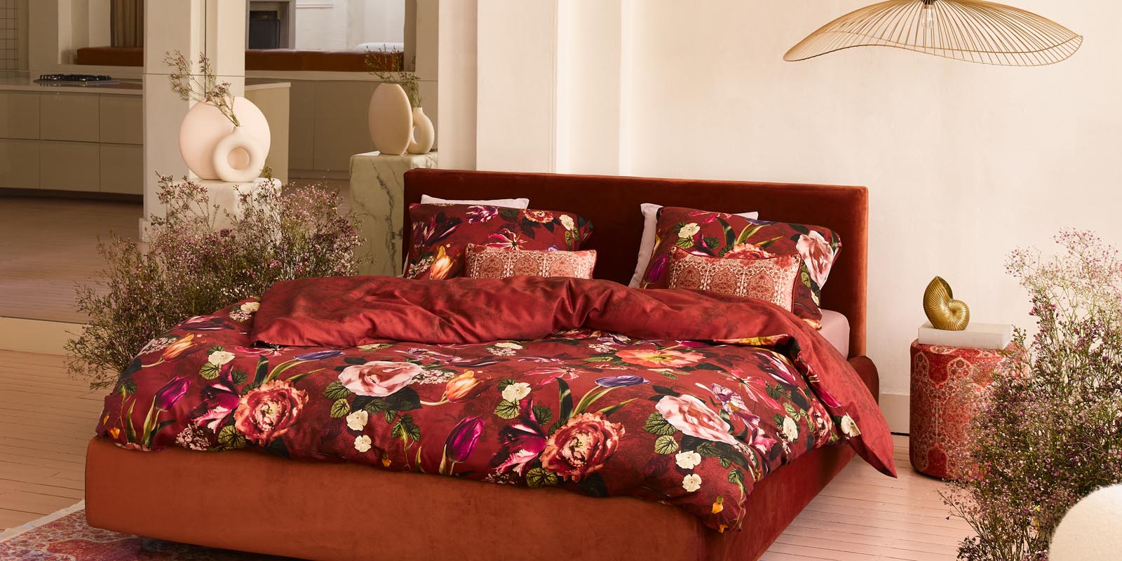 Essenza Scarlett Roseval Duvet cover