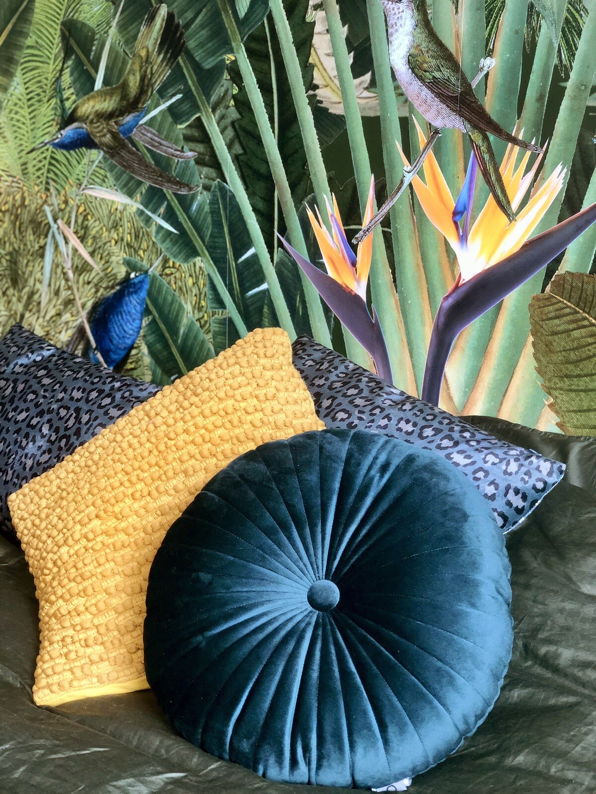 Essenza Naina Green Cushion 40